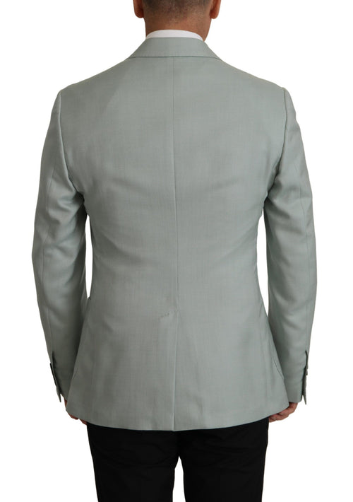 Dolce & Gabbana Light Green Cashmere Silk Blazer - ClickThatClicks 