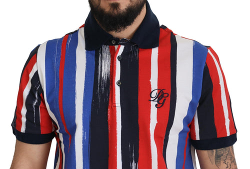 Dolce & Gabbana Multicolor Cotton Polo Top T-shirt - ClickThatClicks 