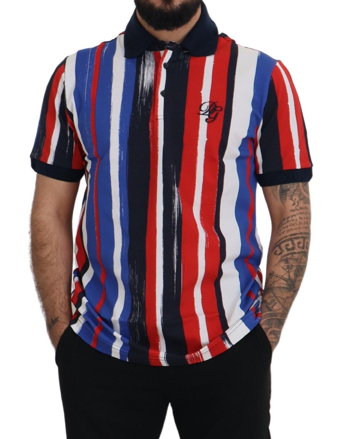 Dolce & Gabbana Multicolor Cotton Polo Top T-shirt - ClickThatClicks 