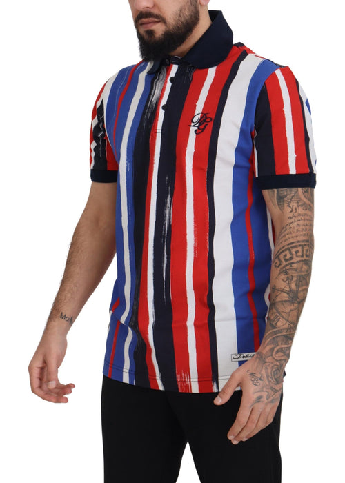 Dolce & Gabbana Multicolor Cotton Polo Top T-shirt - ClickThatClicks 