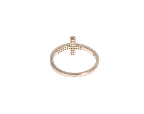Nialaya Silver CZ Cross 925 Ring - ClickThatClicks 