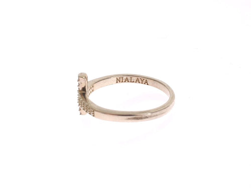 Nialaya Silver CZ Cross 925 Ring - ClickThatClicks 