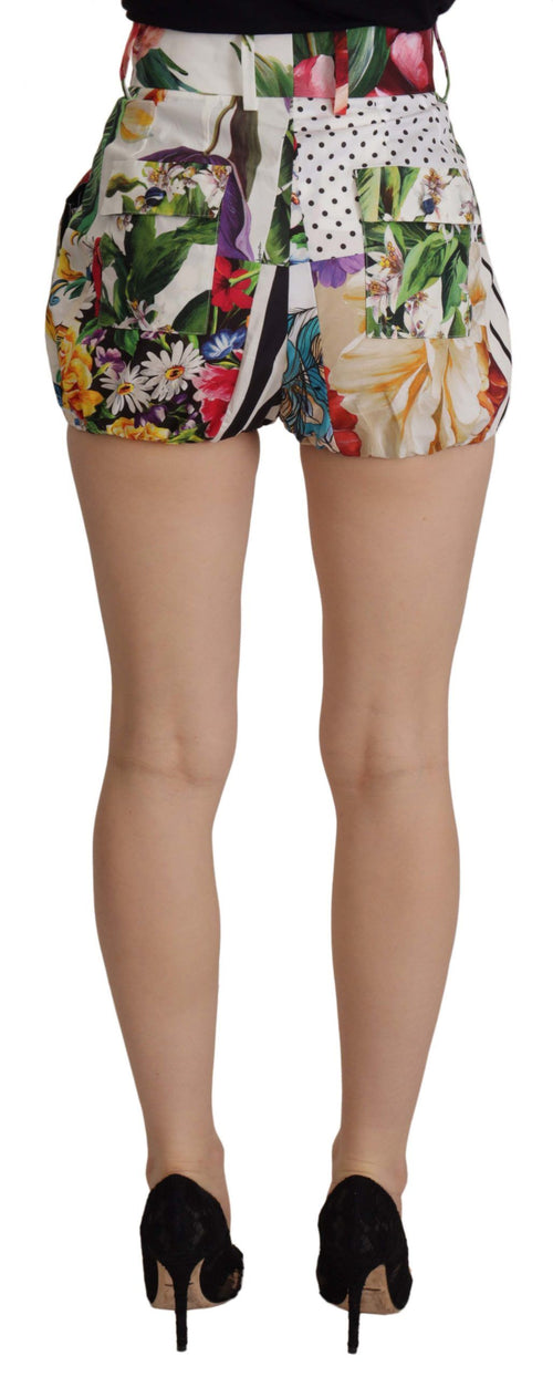 Dolce & Gabbana Multicolor High Waist Hot Pants Shorts - ClickThatClicks 
