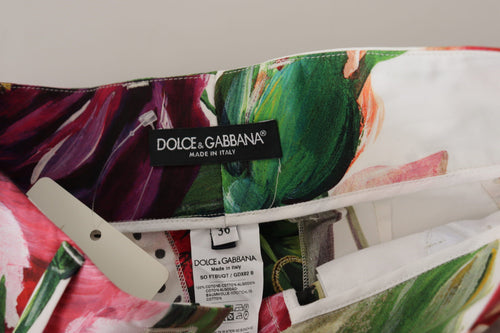 Dolce & Gabbana Multicolor High Waist Hot Pants Shorts - ClickThatClicks 
