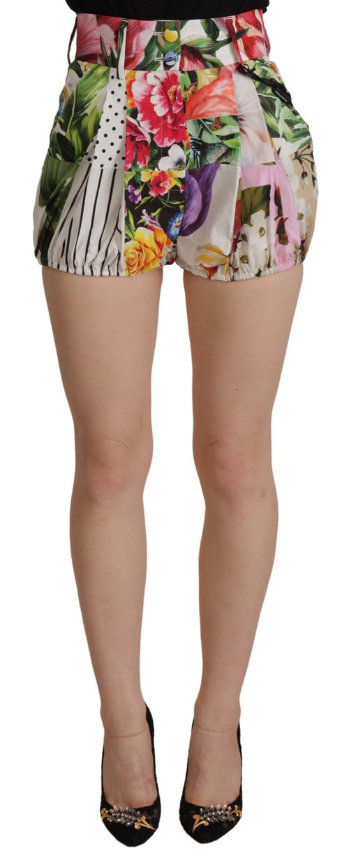 Dolce & Gabbana Multicolor High Waist Hot Pants Shorts - ClickThatClicks 