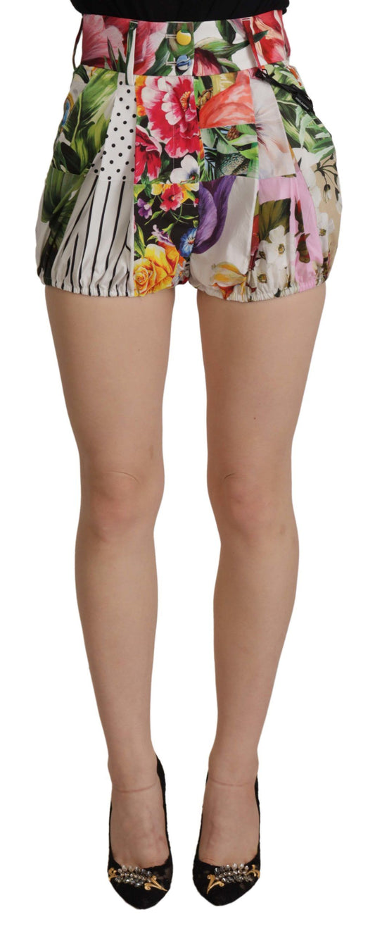 Dolce & Gabbana Multicolor High Waist Hot Pants Shorts - ClickThatClicks 