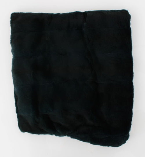Dolce & Gabbana Green Weasel Fur Crochet Hood Scarf Hat - ClickThatClicks 