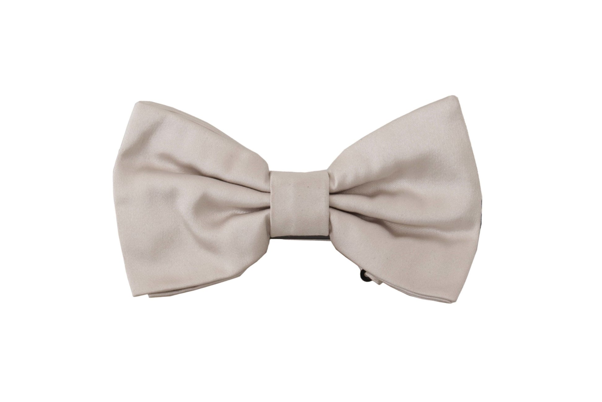 Dolce & Gabbana Gray 100% Silk Adjustable Neck Papillon Tie - ClickThatClicks 