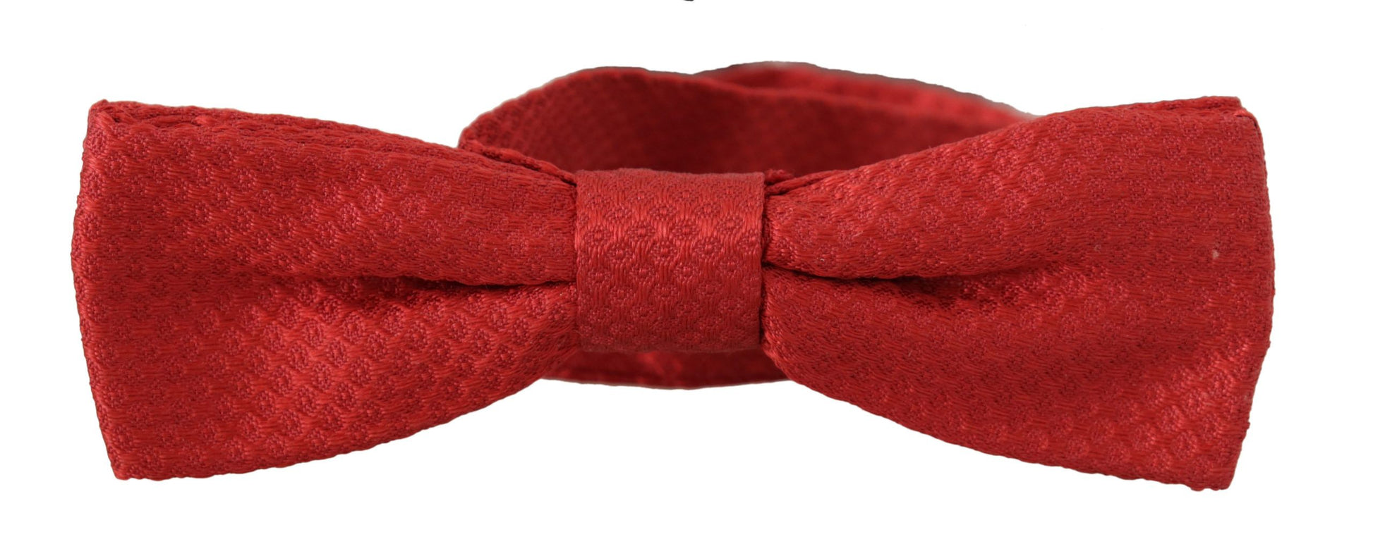 Dolce & Gabbana Red 100% Silk Adjustable Neck Papillon Tie - ClickThatClicks 