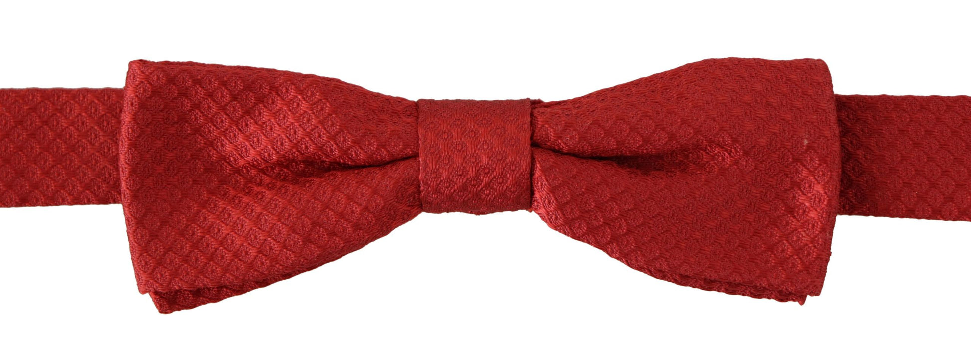 Dolce & Gabbana Red 100% Silk Adjustable Neck Papillon Tie - ClickThatClicks 