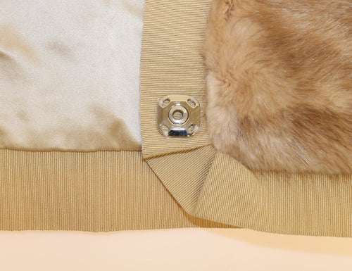 Dolce & Gabbana Beige MINK Fur Scarf Foulard Neck Wrap - ClickThatClicks 
