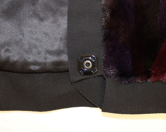Dolce & Gabbana Purple MINK Fur Scarf Foulard Neck Wrap - ClickThatClicks 