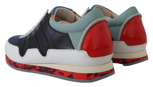 Dolce & Gabbana Multicolor Leather Sport Low Top Sneakers - ClickThatClicks 