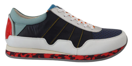 Dolce & Gabbana Multicolor Leather Sport Low Top Sneakers - ClickThatClicks 
