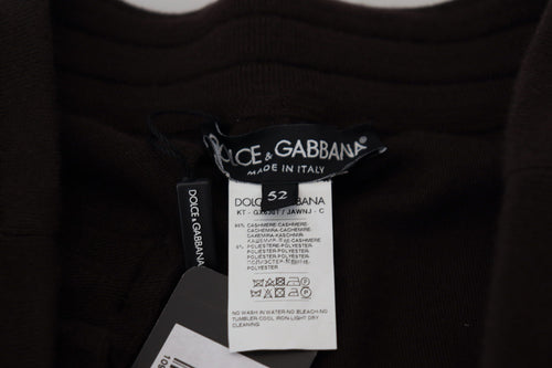 Dolce & Gabbana Brown Cashmere Trousers Bottoms Drawstring Pants - ClickThatClicks 