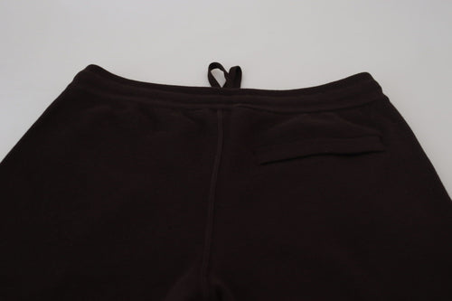 Dolce & Gabbana Brown Cashmere Trousers Bottoms Drawstring Pants - ClickThatClicks 