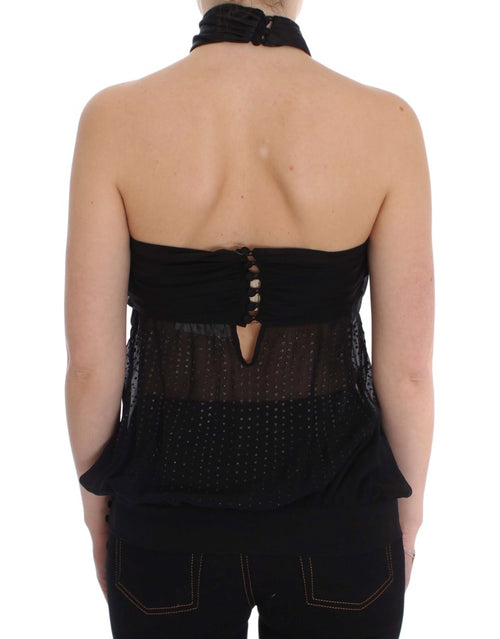 Exte Black Neck Wrap Top Blouse - ClickThatClicks 