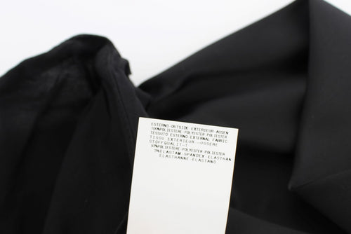 Exte Black Neck Wrap Top Blouse - ClickThatClicks 