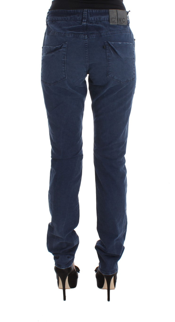 Costume National Blue Cotton Blend Denim Jeans - ClickThatClicks 