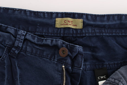 Costume National Blue Cotton Blend Denim Jeans - ClickThatClicks 