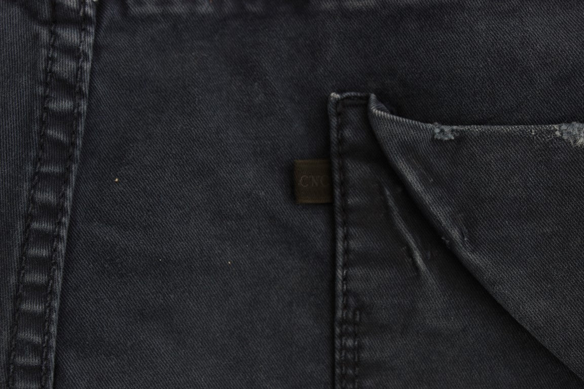 Costume National Blue Cotton Blend Denim Jeans - ClickThatClicks 