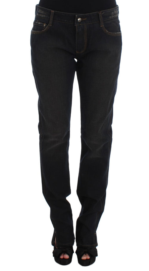 Ermanno Scervino Blue Wash Cotton Boyfriend Jeans - ClickThatClicks 
