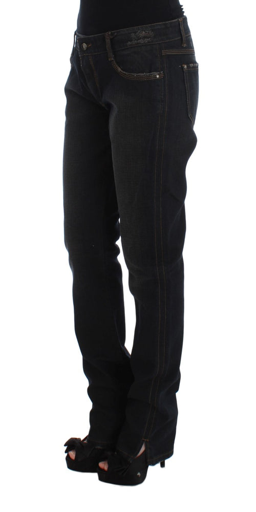 Ermanno Scervino Blue Wash Cotton Boyfriend Jeans - ClickThatClicks 