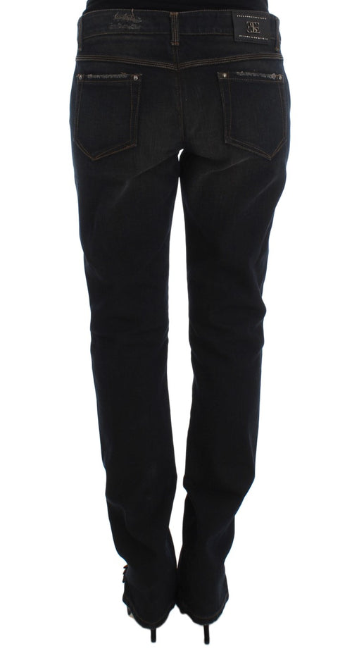 Ermanno Scervino Blue Wash Cotton Boyfriend Jeans - ClickThatClicks 