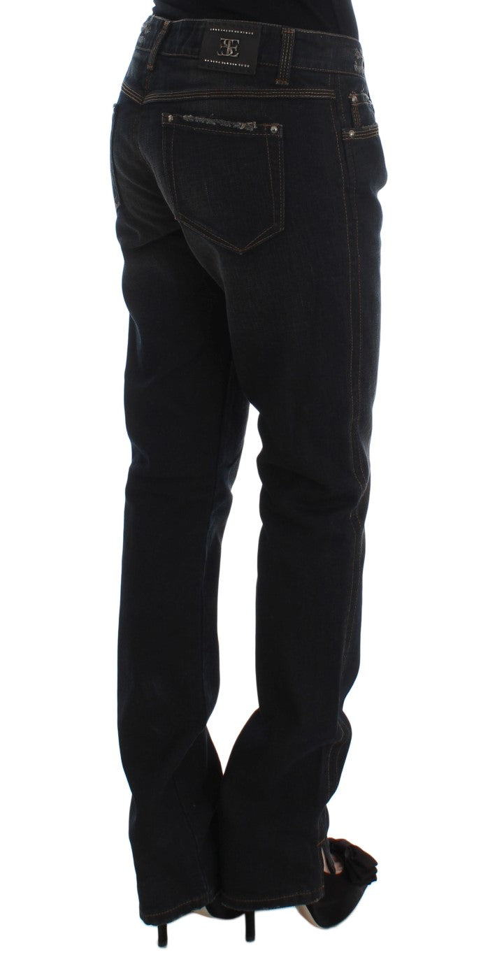 Ermanno Scervino Blue Wash Cotton Boyfriend Jeans - ClickThatClicks 