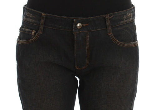 Ermanno Scervino Blue Wash Cotton Boyfriend Jeans - ClickThatClicks 