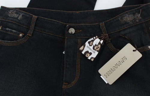 Ermanno Scervino Blue Wash Cotton Boyfriend Jeans - ClickThatClicks 