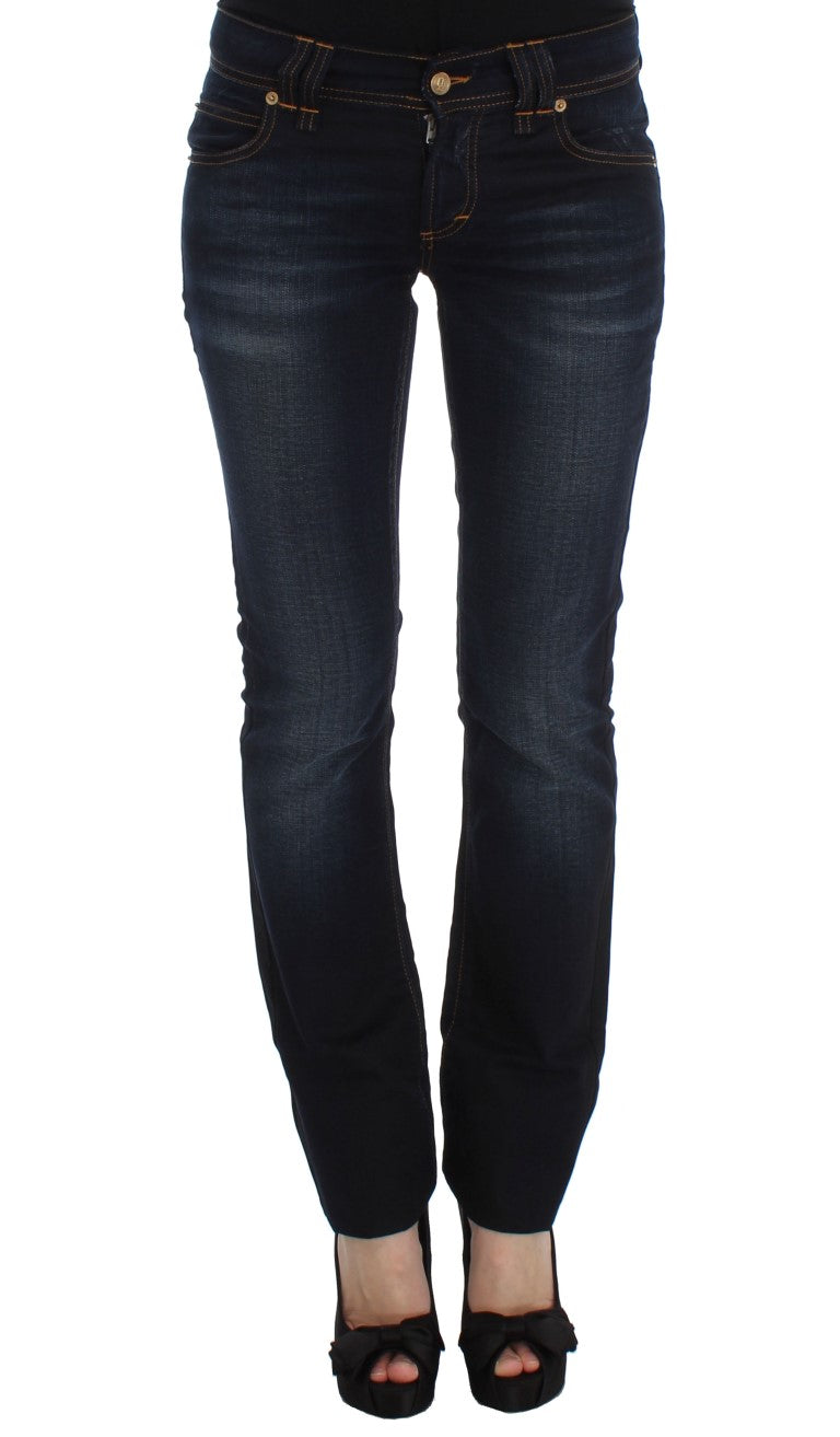 John Galliano Blue Wash Cotton Slim Fit Jeans - ClickThatClicks 