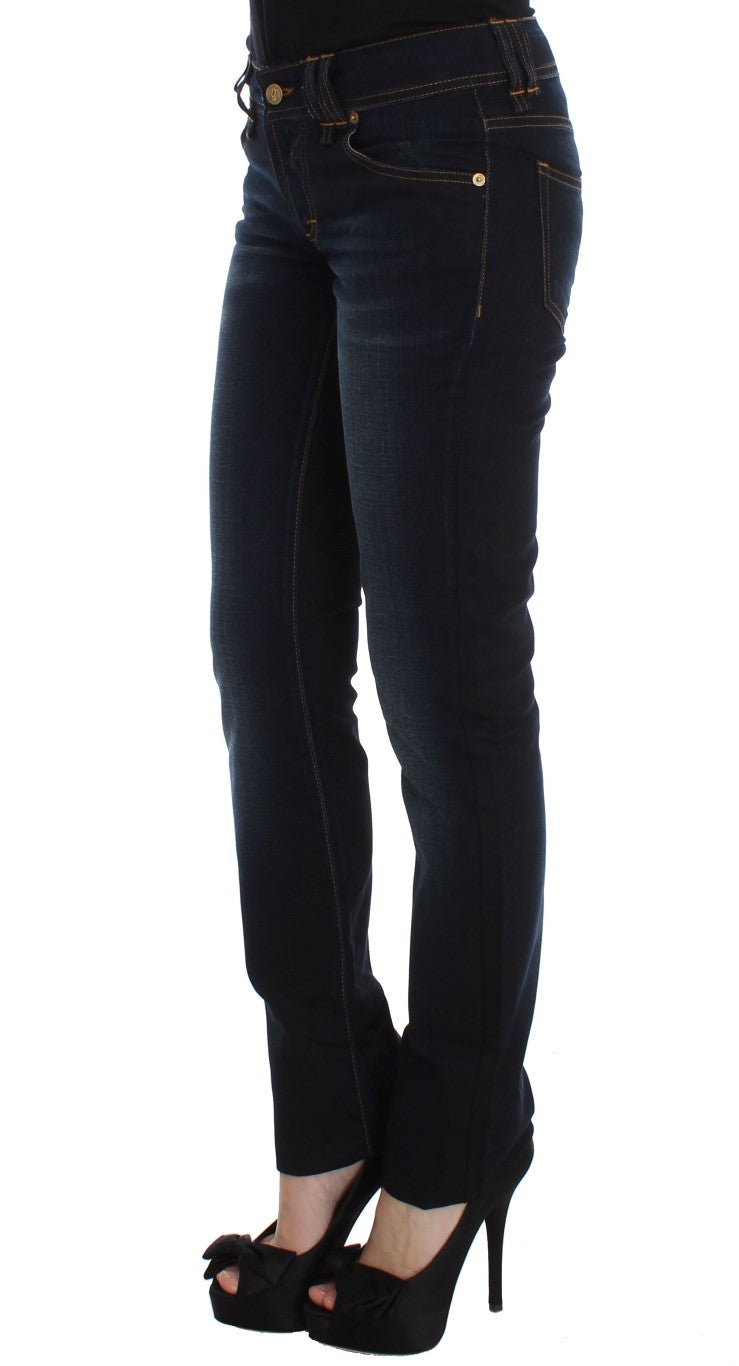 John Galliano Blue Wash Cotton Slim Fit Jeans - ClickThatClicks 