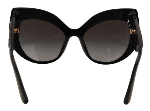Dolce & Gabbana Black Gold Sequin Butterfly Polarized DG4326 Sunglasses - ClickThatClicks 