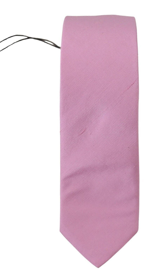 Daniele Alessandrini Pink Classic Men Necktie Accessory Silk Tie - ClickThatClicks 