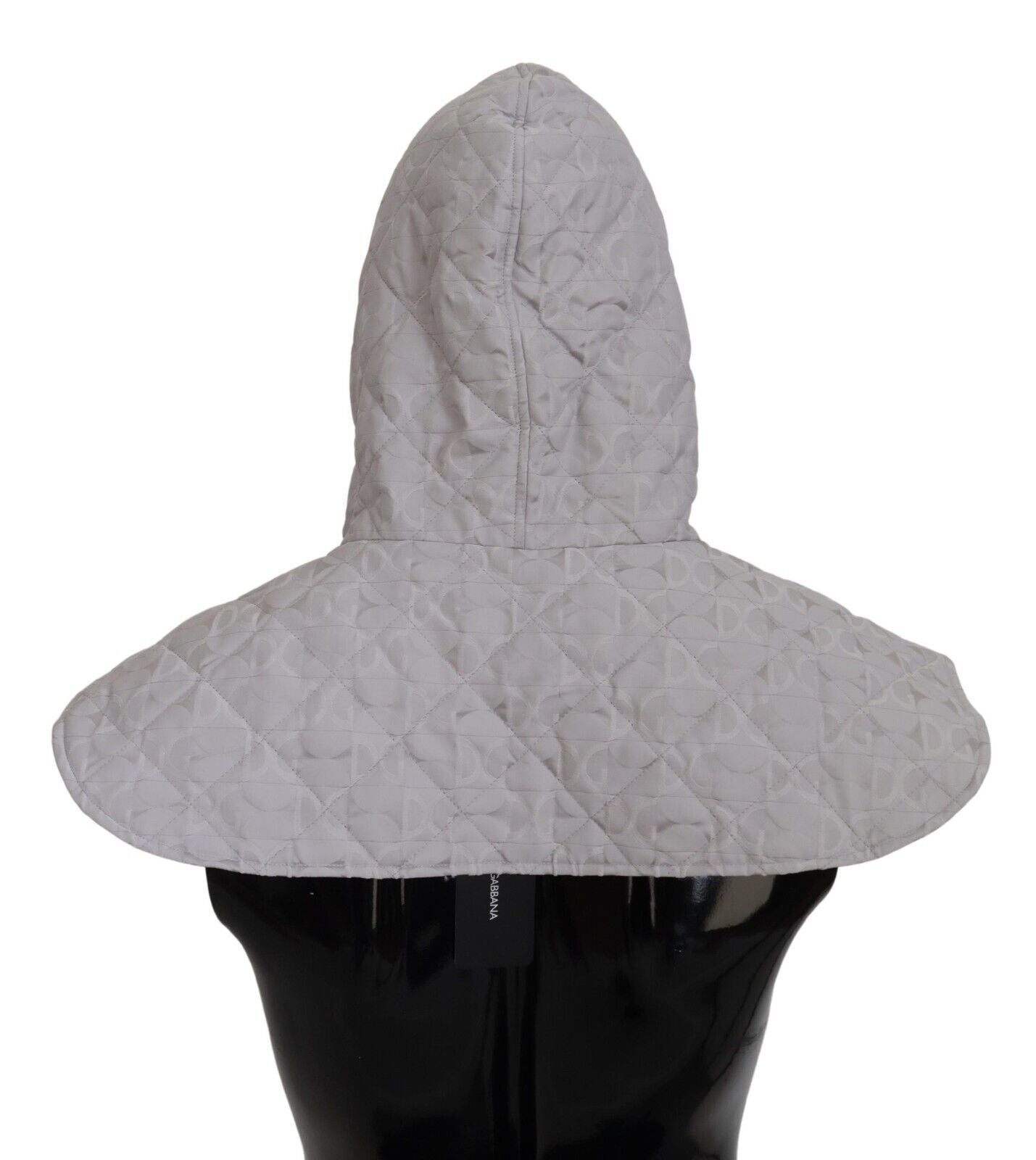 Dolce & Gabbana White Quilted Whole Head Wrap One Size Nylon Hat - ClickThatClicks 