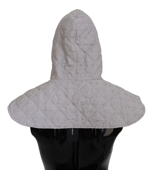 Dolce & Gabbana White Quilted Whole Head Wrap One Size Nylon Hat - ClickThatClicks 