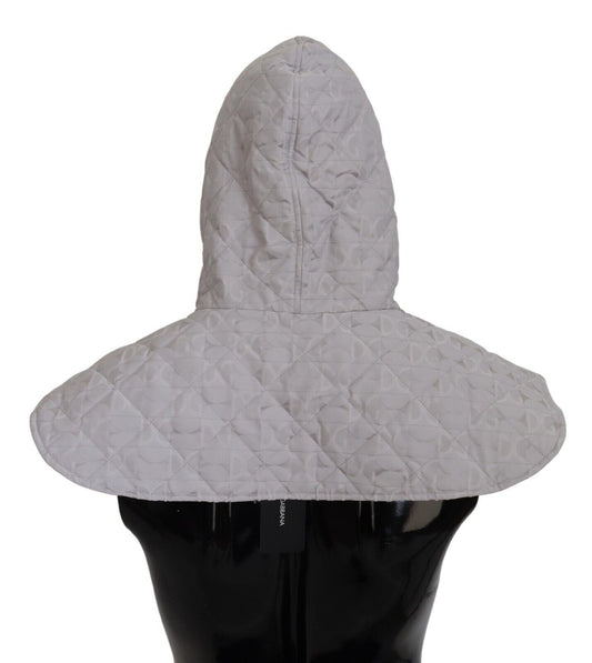 Dolce & Gabbana White Quilted Whole Head Wrap One Size Nylon Hat - ClickThatClicks 