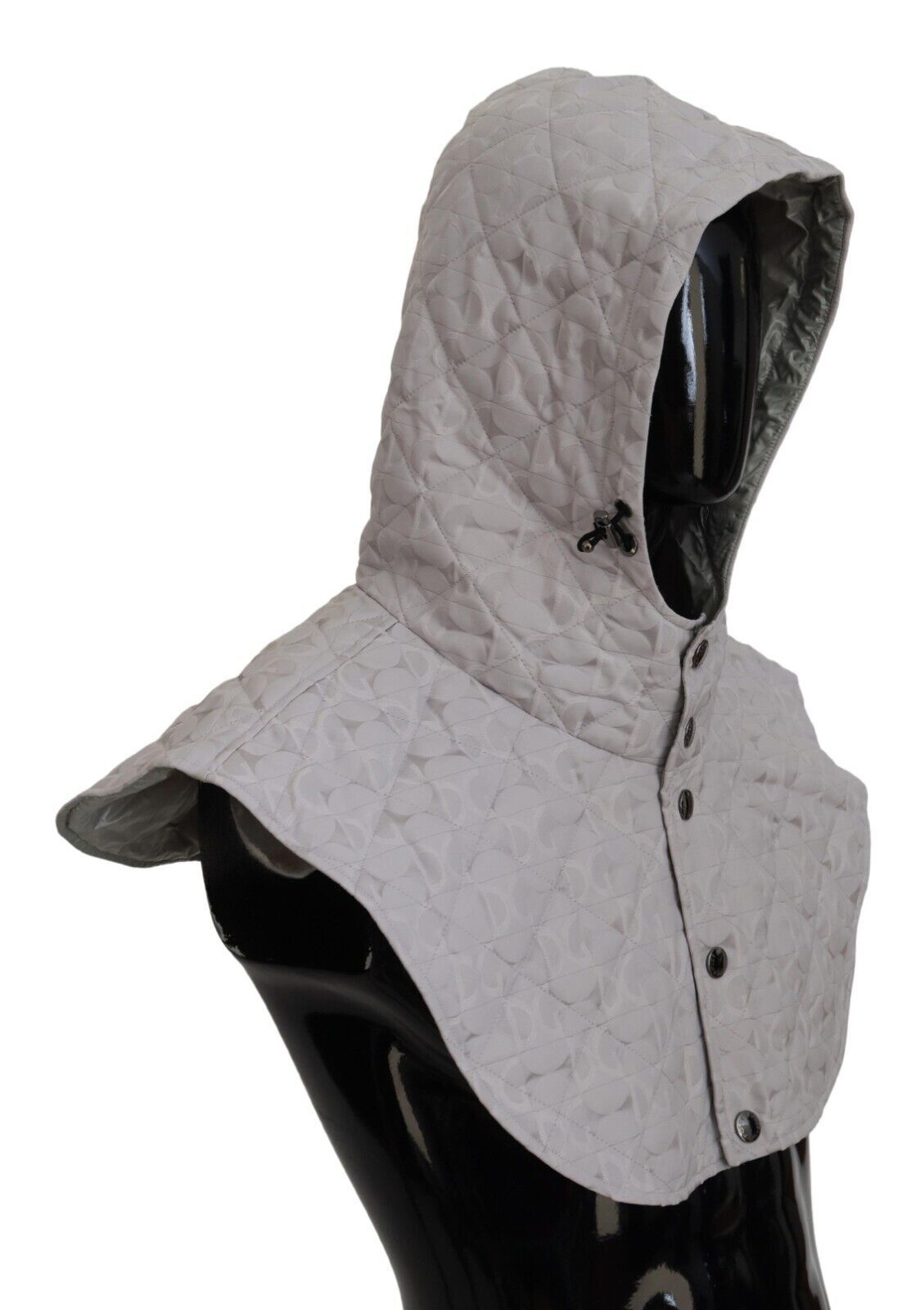 Dolce & Gabbana White Quilted Whole Head Wrap One Size Nylon Hat - ClickThatClicks 