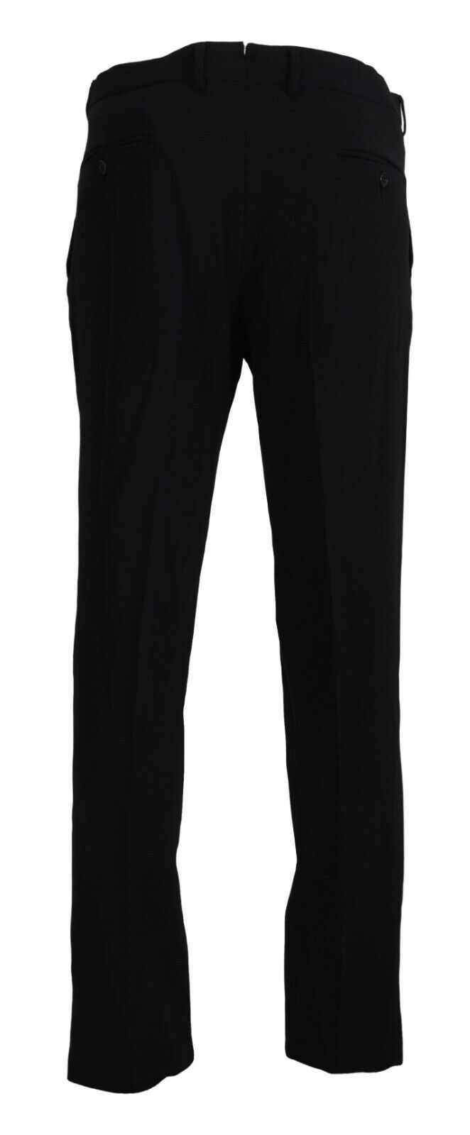 BENCIVENGA Black Straight Fit Men Formal Trousers Pants - ClickThatClicks 