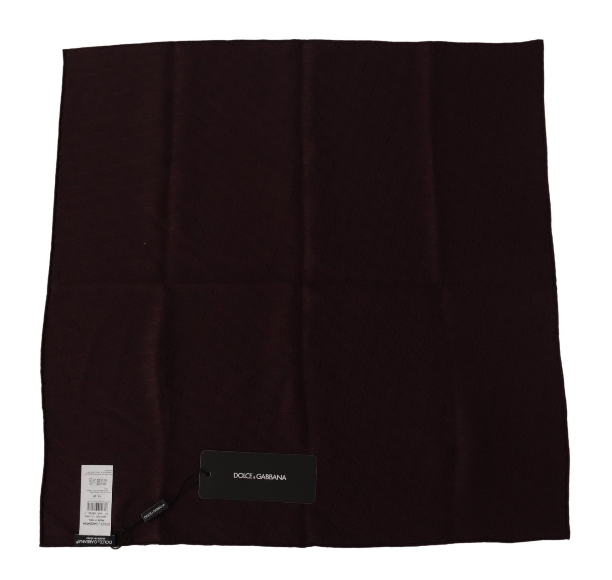 Dolce & Gabbana Brown Silk Blend Square Wrap Handkerchief Scarf - ClickThatClicks 