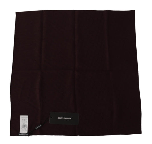 Dolce & Gabbana Brown Silk Blend Square Wrap Handkerchief Scarf - ClickThatClicks 