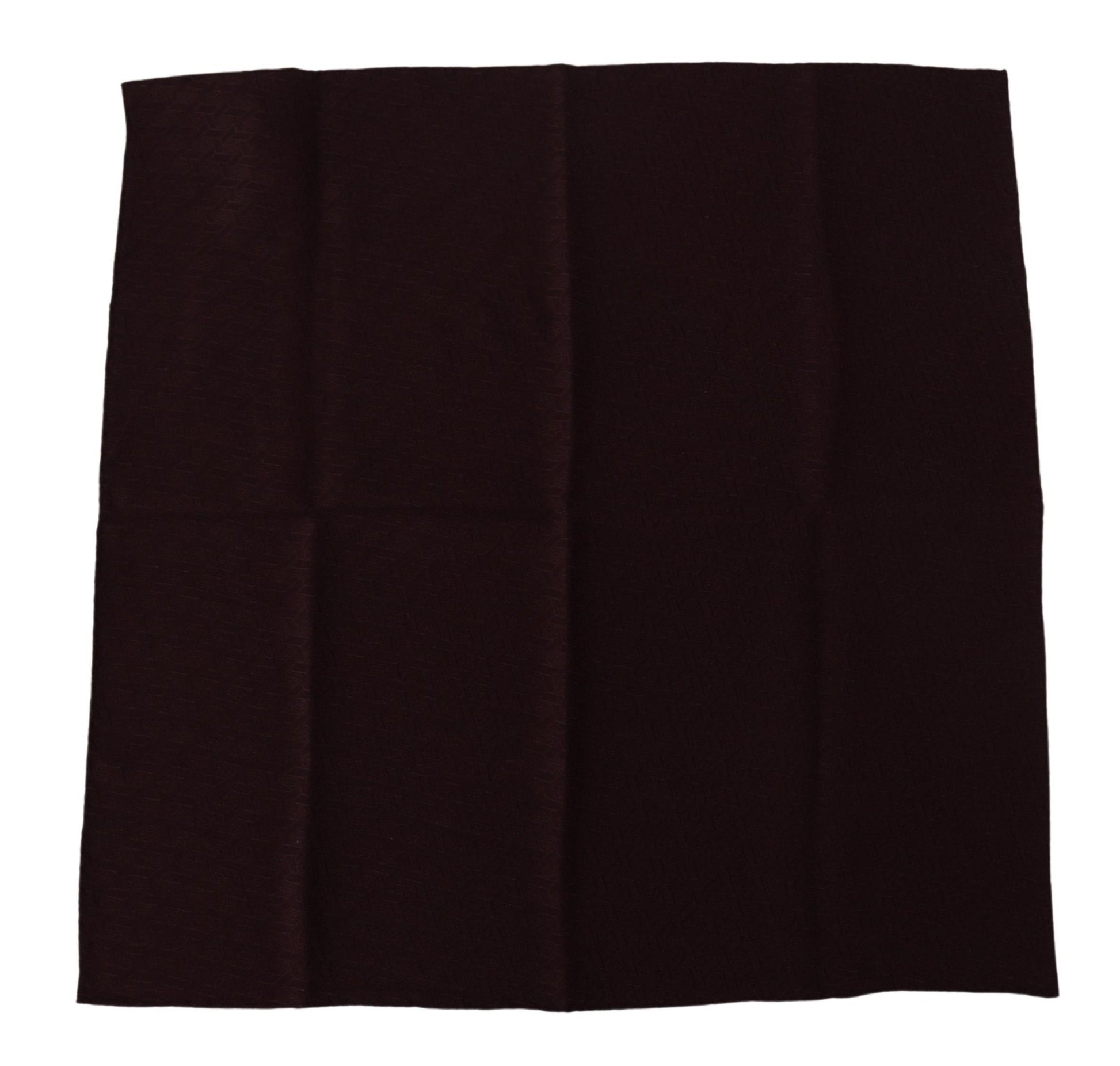 Dolce & Gabbana Brown Silk Blend Square Wrap Handkerchief Scarf - ClickThatClicks 