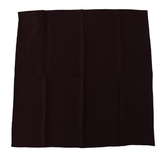 Dolce & Gabbana Brown Silk Blend Square Wrap Handkerchief Scarf - ClickThatClicks 