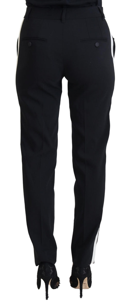 Dolce & Gabbana Black High Waist Women Pants - ClickThatClicks 