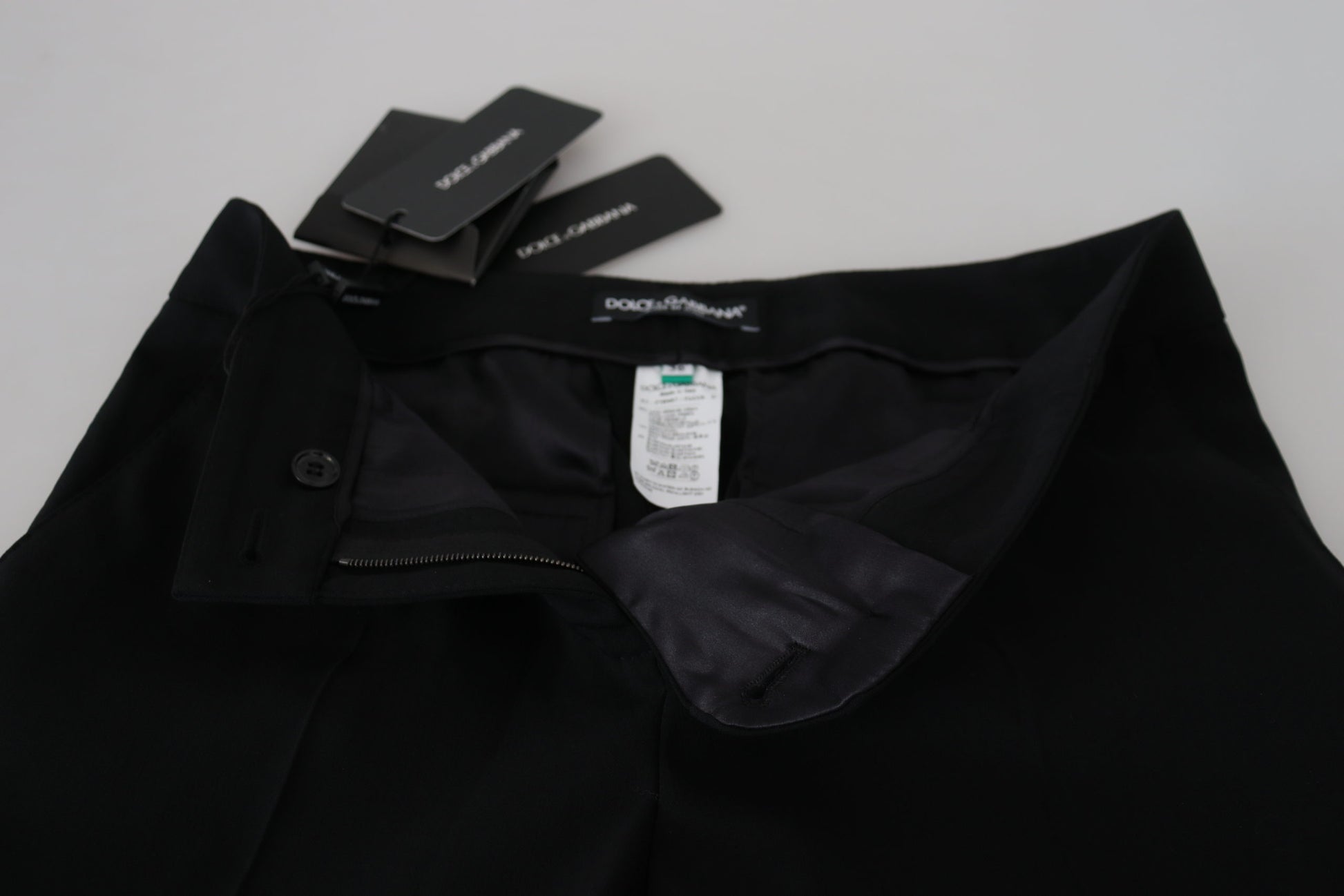 Dolce & Gabbana Black High Waist Women Pants - ClickThatClicks 