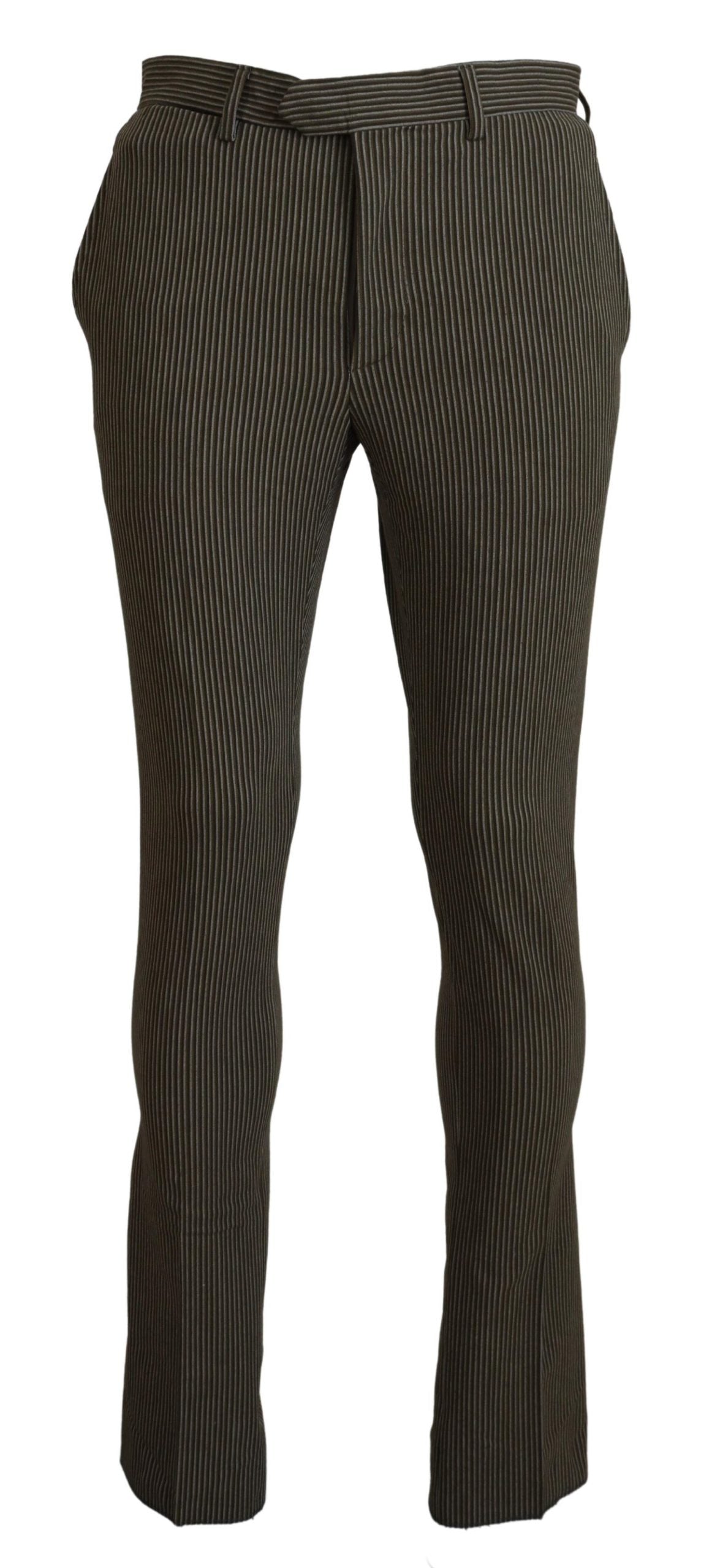 BENCIVENGA Multicolor Striped Pure Cotton Men Pants - ClickThatClicks 