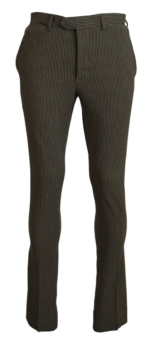 BENCIVENGA Multicolor Striped Pure Cotton Men Pants - ClickThatClicks 
