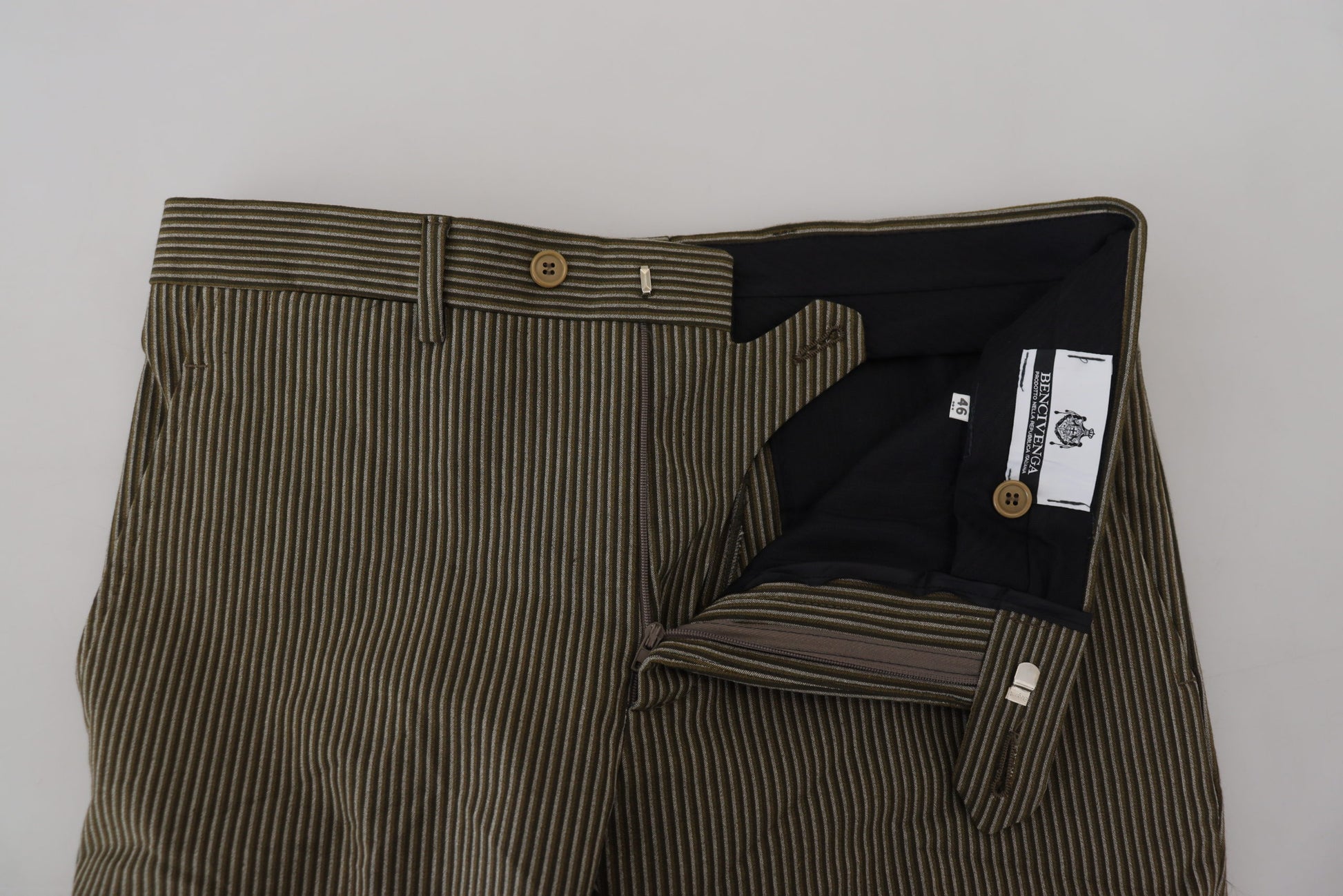 BENCIVENGA Multicolor Striped Pure Cotton Men Pants - ClickThatClicks 