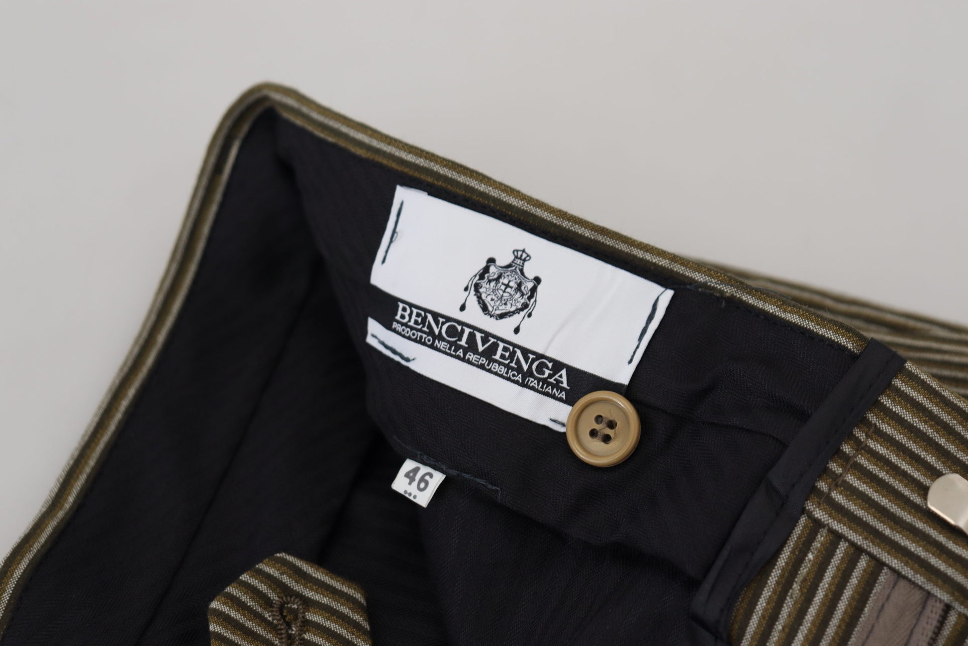 BENCIVENGA Multicolor Striped Pure Cotton Men Pants - ClickThatClicks 